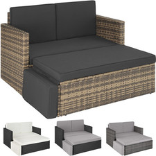 Polyrattan Gartenmöbel Lounge Set Sitzgruppe Gartenset Couch Rattan Sitzgarnitur
