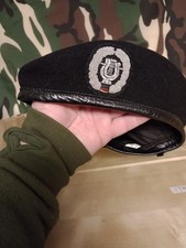 Bundeswehr Barett schwarz mit Geschichte vom Dirigenten der Big Band Bundeswehr