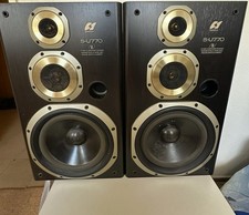 Sansui S-U770 Lautsprecher Boxen 8 Ohm - 65 Watt - Schwarz  - Vintage Rar