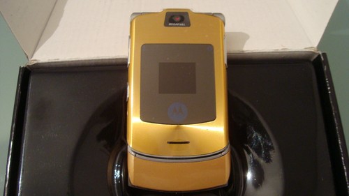 Handy motorola razr - motorola, gold