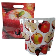 Standbodenbeutel für 3L Saft Saftbox- Bag in Box- Getränkebeutel selbststehend 