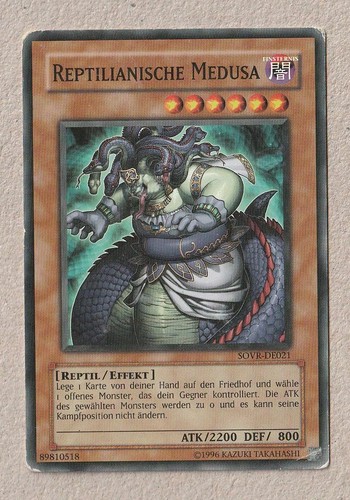 Reptilianische medusa - yu-gi-oh,
