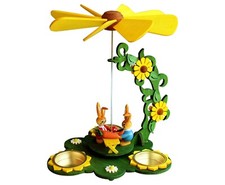 Osterpyramide gelb Hasen