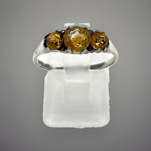 800 silberring citrin - 800/-,