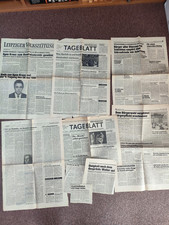 Diverse Zeitungsausschnitte +Leipzig 1989+ Montagsdemo, Wende, Neues Forum
