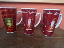 3 grosse Weihnachtstassen Becher Weihnachten unbenutzt