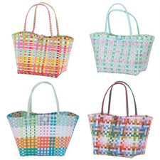 Markttasche medium oval bunt Overbeck And Friends Einkaufskorb Tasche Korb