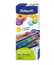 PELIKAN Malkasten K24 Wasserfarben Tuschkasten Deckfarbkasten Farbkasten
