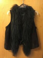 Taifun - Velourslederweste dunkelbraun - Gr. 42 - neuwertig