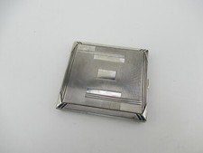 Zigarettenetui ║  grafische Muster ║ Alpacca versilbert ║ Vintage ║ D71