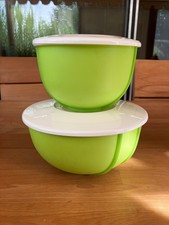Tupperware Rührschüsseln Rührstar 1,5 & 3 I grün I mit Deckel I sehr gut