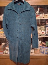 Strickmantel Damen, petrol