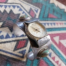 Navajo Uhr Armspange Silber 4