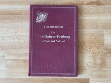 Altes Fahrschule Buch Prüfung