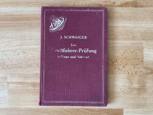 Altes fahrschule buch - buch, prüfung