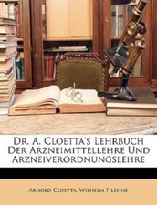 Dr a Cloetta's Lehrbuch der