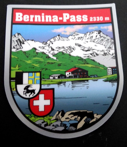 Souvenir aufkleber bernina - souvenir-aufkleber,