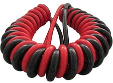 2 Pol NATO-Elektrowendel Spiralkabel ohne Stecker 2x35mm² 4m 12V / 24V