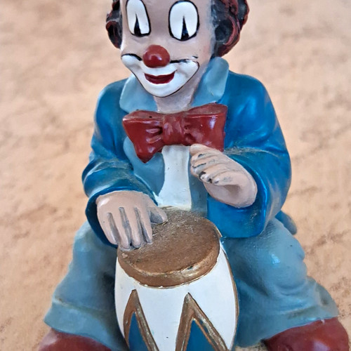 Clown figur sitzend - clown,