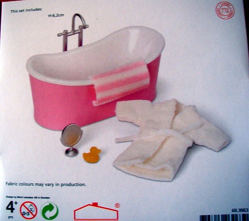 Badewanne rosa für bad badset - badewanne,