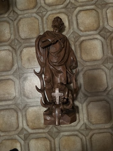 Holz figur heiligerhubertus - holz,