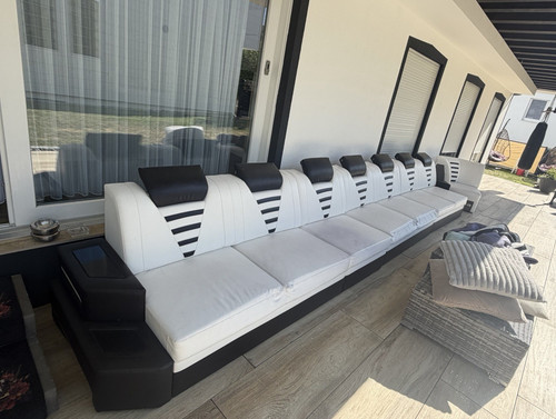 Moderne couch schwarz - l-couch, in