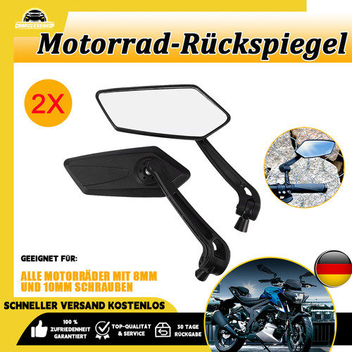 Motorrad rückspiegel für - 2x,