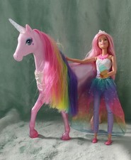 Barbie Dreamtopia Einhorn, Brush 'N Sparkle, Zubehör, Licht- und Soundeffekt