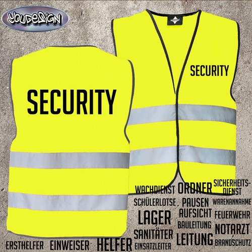 Warnweste security sicherheit - warnweste,