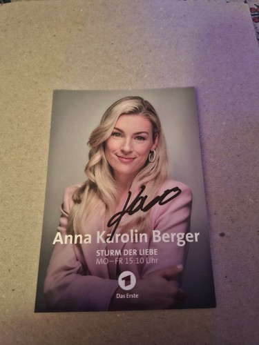 Autogrammkarte anna karolin - anna,