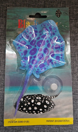 Neon leuchtender gummi rochen - neon,