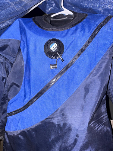 Dui blue black scuba drysuit - blue/black,
