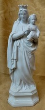 Madonna weißes Bisquitporzellan um 1880 32 cm Heiligenfigur