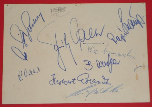 Orig autogrammkarte fritz - orig.,