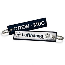 Lufthansa Airlines Crew MUC Gewebter Schlüsselanhänger