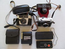 Fotoapparat, 3 Stck., Revue 400L, Agfamatic 6008, Porst KB 100, Taschen, Blitz