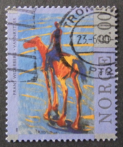 Norwegen 1998 kunst pferd - kunst,,