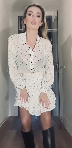Zara kleid gepunktet - kleid,