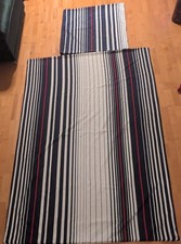 Bettbezug Kissen+Decke 135x200 + 80x80 cm Blau/Weiß Bettwäsche Bettzeug