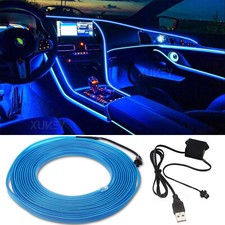 5M lang USB Blau Auto LED
