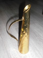 uralte DDR gehämmerte Messing Vase 23 cm