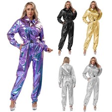 DE Damen Glänzender Metallic