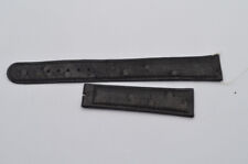 ROLEX LEDER ARMBAND 20MM FÜR FALTSCHLIESSE 16MM SCHWARZ VINTAGE 3