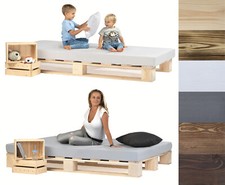 Palettenbett aus Holz