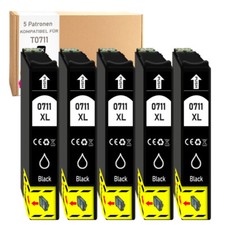 5x Druckerpatronen Schwarz XL