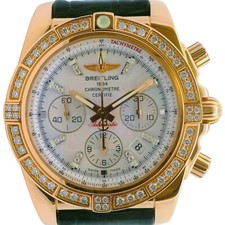 HAU Breitling Chronomat 44 MOP Dial / Brillantbesatz 750/-Roségold Gehäuse 2013
