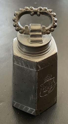 Antike kleine zinn flasche - antike,