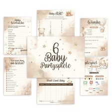 Babyshower Spiele 50 Karten, 6