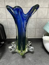 Blaue Muranovase Orchideenvase