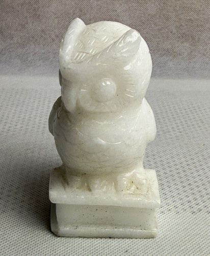 Eule figur naturstein - figur,